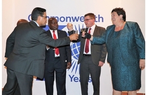 Commonwealth High Commissioners in a toast