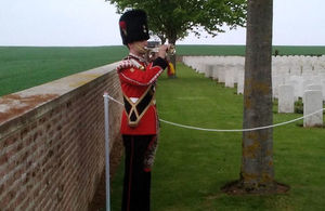 Royal Regiment of Fusiliers plays the Last Post, Crown Copyright, All rights reserved