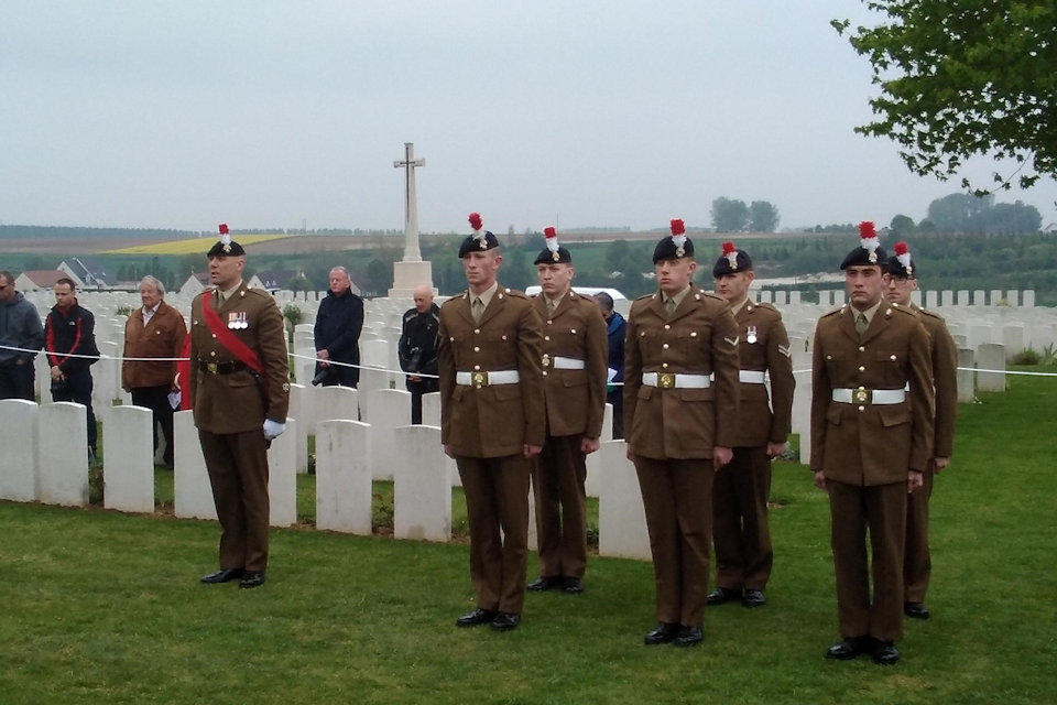 The Regimental burial party, Crown Copyright, All rights reserved