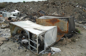 Hazardous waste including fridges, freezers and other items