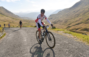 Insp Gary Thwaites training for his epic bike ride