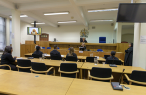 Photograph of a courtroom