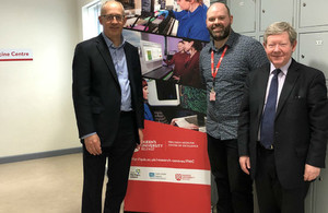 Julian Braybrook with Dr Matt Humphries and Michael Walker