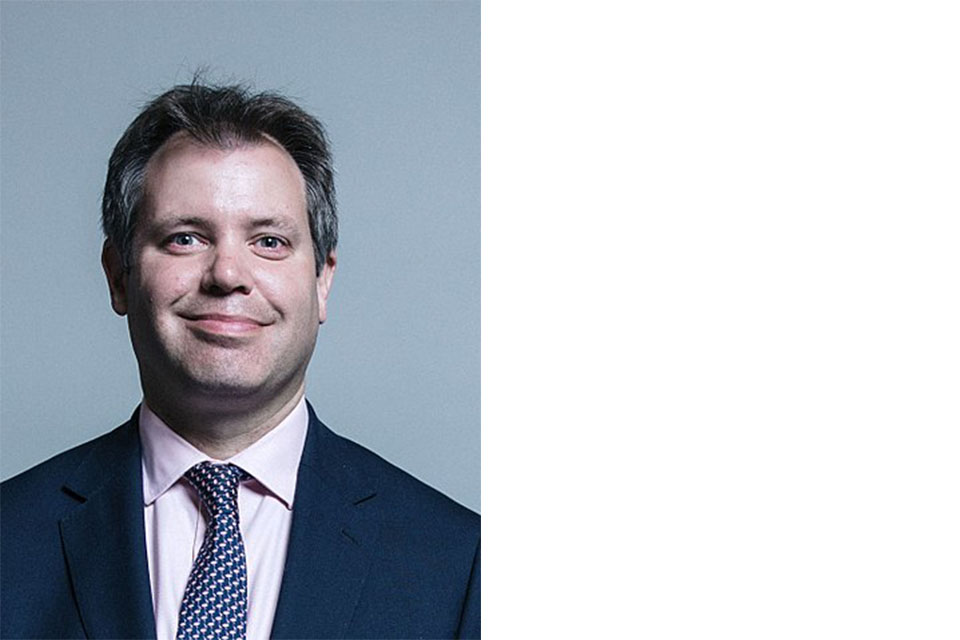 Edward Agar MP, Parliamentary Under Secretary of State for Justice