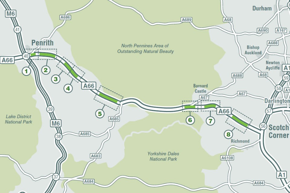 image showing map of a66