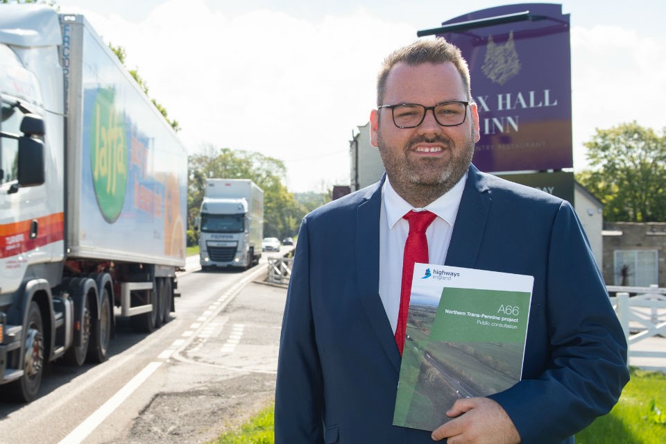 Image of Highways England A66 project manager Matt Townsend