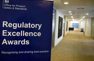 Regulatory Excellence Awards banner with strapline Recognising and sharing best practice