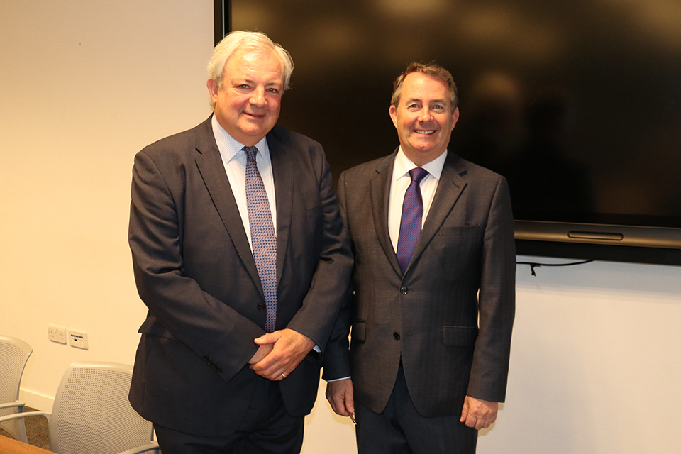 Sir Stephen O'Brien and Dr Liam Fox MP