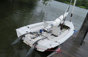 Photograph of the sailing boat