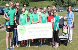 Team Evie provides support for families of seriously ill children