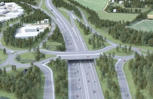 M3 junction 9 proposed new layout