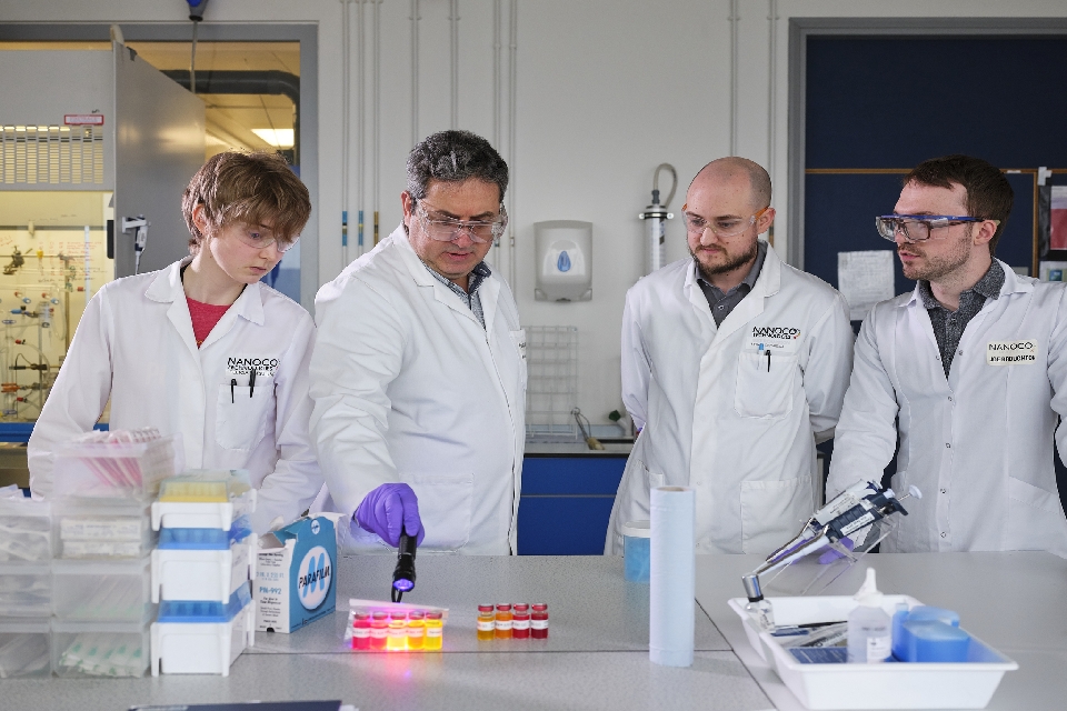 The Nanoco Technologies team look at their quantum dot material