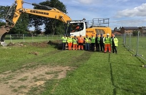 diggers on site