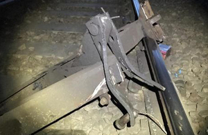 Detached brake equipment (image courtesy of Network Rail)