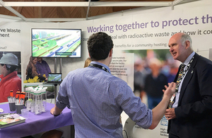 RWM experts were at our stand to explain the geology behind a GDF