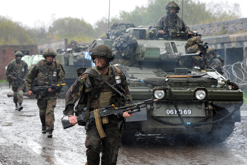 Troops from 3rd Battalion The Parachute Regiment