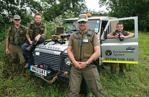 Fisheries Team with new equipment.