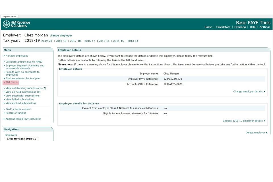 Basic Paye Tools User Guide Gov Uk