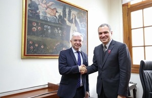 Mark Menzies MP with Peru's Prime Minister Salvador del Solar