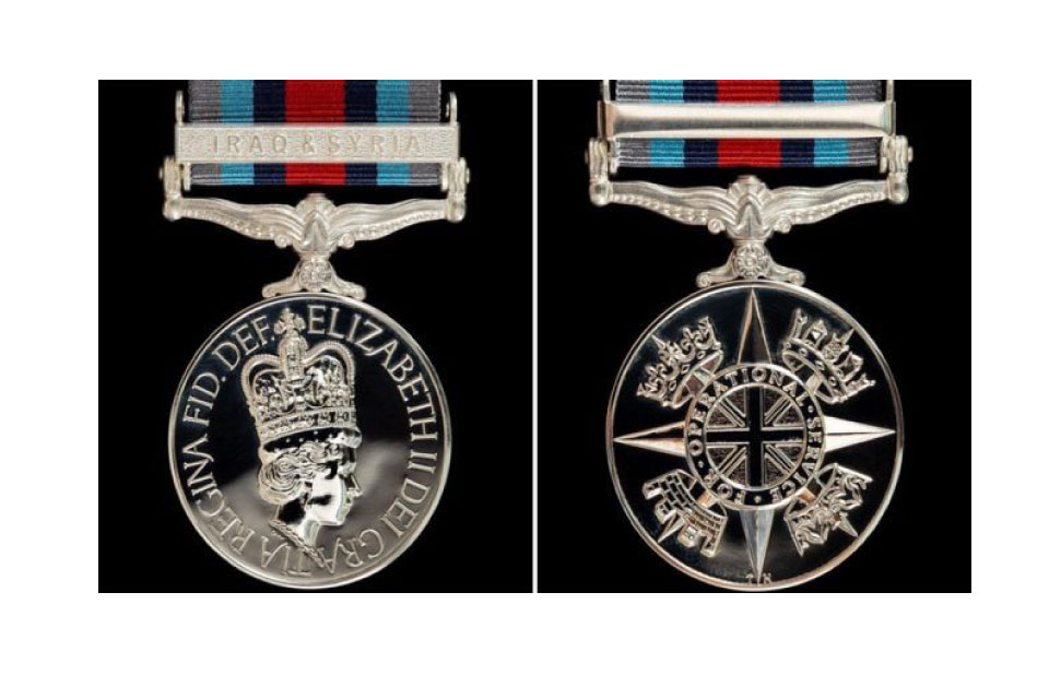 Operational Service medal in Iraq and Syria