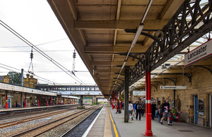 Lancaster railway station.