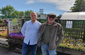 Lee Barker the centre supervisor outside the Grassroots Centre