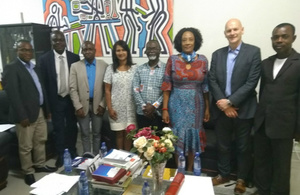 Selvarani and Professor Elliott with Professor Alex Dodoo, Director General of the Ghana Food Standards Authority (second from left)