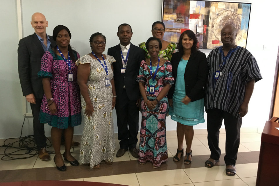 Mimi Darko, Chief Executive Officer of the Ghana Food and Drugs Authority (third from right, front row)