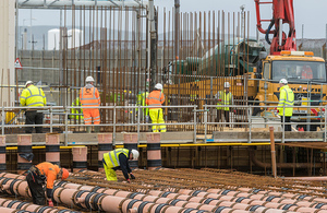 Contractor GRAHAM constructing the waste store at Dounreay