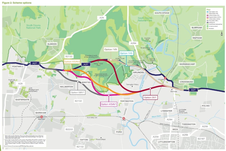 A27 Arundel options