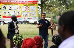 International Development Secretary Alok Sharma pictured during a visit to the Ugandan border with DRC, August 2019. Picture: DFID/Anna Dubuis