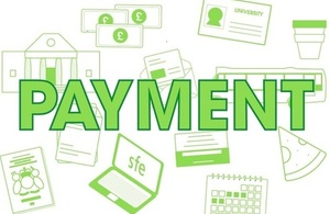 Image displaying the word payment