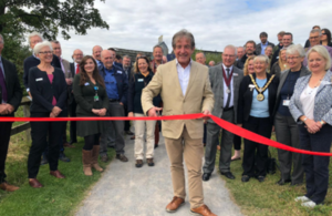 Natural England chair Tony Juniper opens a new 10 mile coastal path in Tees Valley