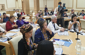 British Embassy and IOM strengthen capacity of Turkmen journalists in the field of combating human trafficking