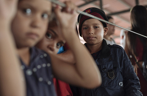 Venezuelan children at a migration centre in Colombia. Picture: UNICEF/Santiago Arcos