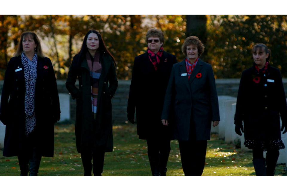 5 female members of MOD War Detectives, Joint Casualty and Compassionate Centre Commemorations team.