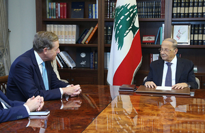 Lord Risby, UK trade envoy to Lebanon with President Aoun