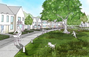 Artist impression of new site