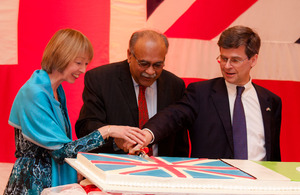 The British High Commissioner, His Excellency Adam Thomson, and the Chief Guest cut a cake to mark the occasion.