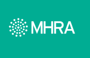 MHRA logo on green background