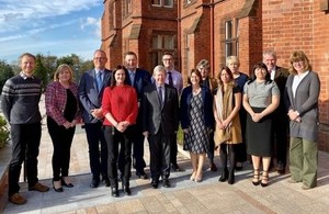 Michael Walker with speakers and organisers