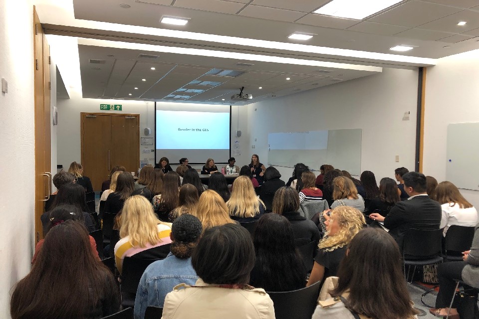 Panel discussion at the Careers Fair