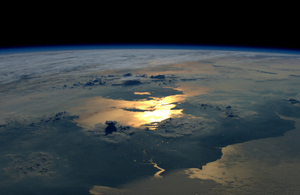 UK from space taken by Tim Peake