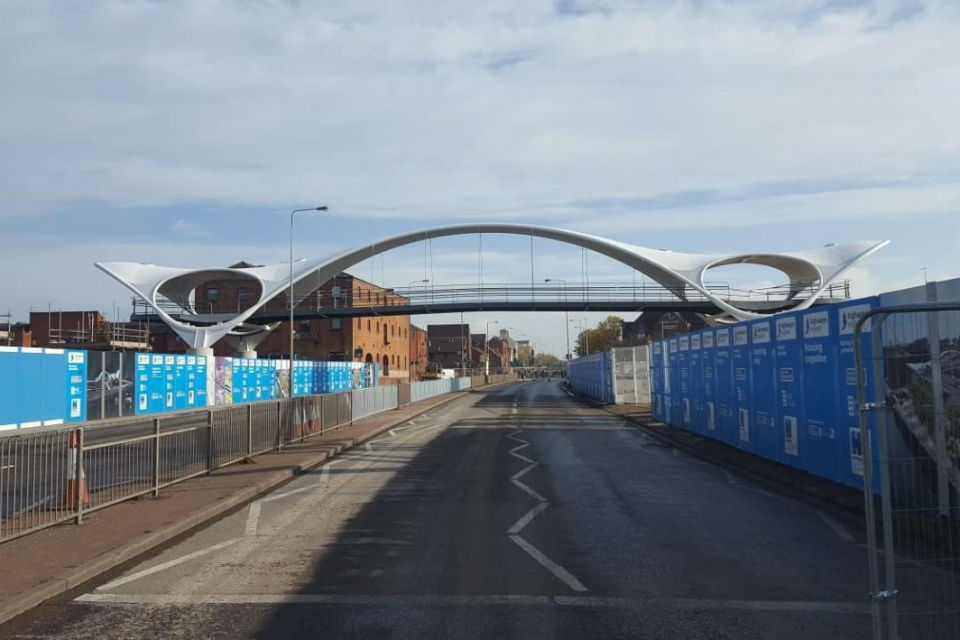 The new bridge from the A63