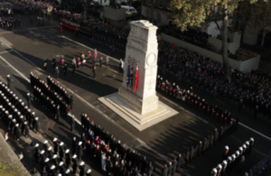 Annual Act of Remembrance at the Cenotaph on Whitehall, London.