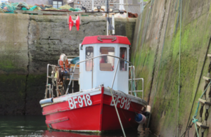 Sea Mist alongside in the harbour