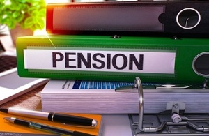 Office folder with Pensions label