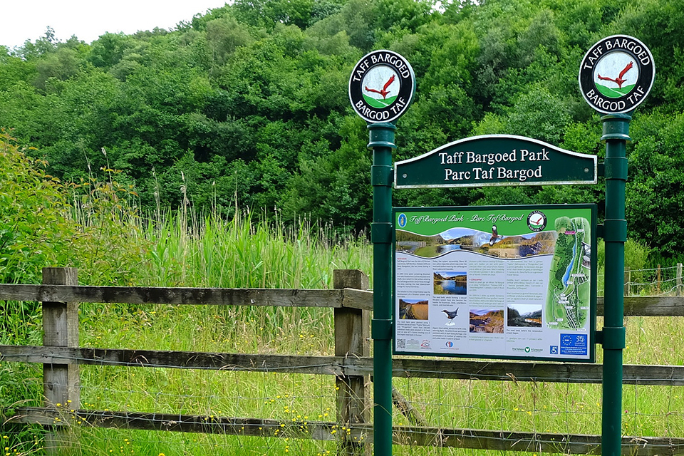 Taff Bargoed Millennium Park, a major land reclamation project undertaken by Merthyr Tydfil and Rhonnda Cynon Taff County Borough Councils, together with Groundwork Merthyr.