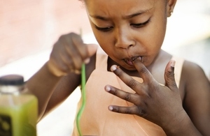 Child eating food