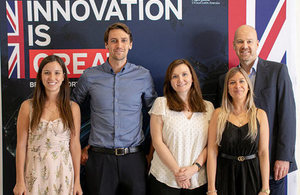 Norah Lewis and Peter Skelton, third and fifth from left, worked in conjunction with Fundación Chile and the Embassy to share technical and practical expertise on topics relating to the mobilisation of the Pact.